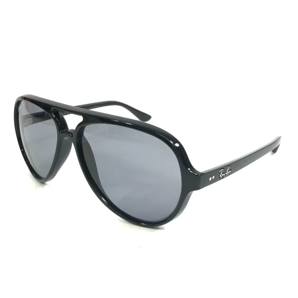 Ray-Ban Sunglasses RB4125 CATS 5000 601/R5 Polished Black Frames w/ Gray Lenses
